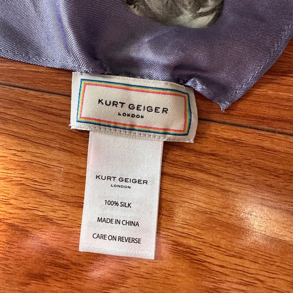 NWOT. Woman’s Kurt Geiger London Silk scarf._4